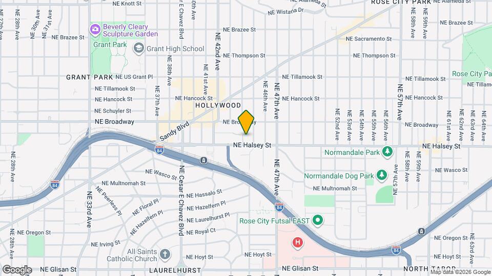 4353 NE Halsey St Map and Location Details