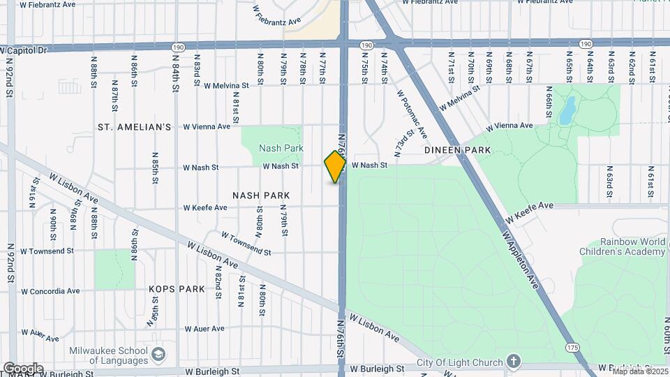 3533 N 76th St Map and Location Details