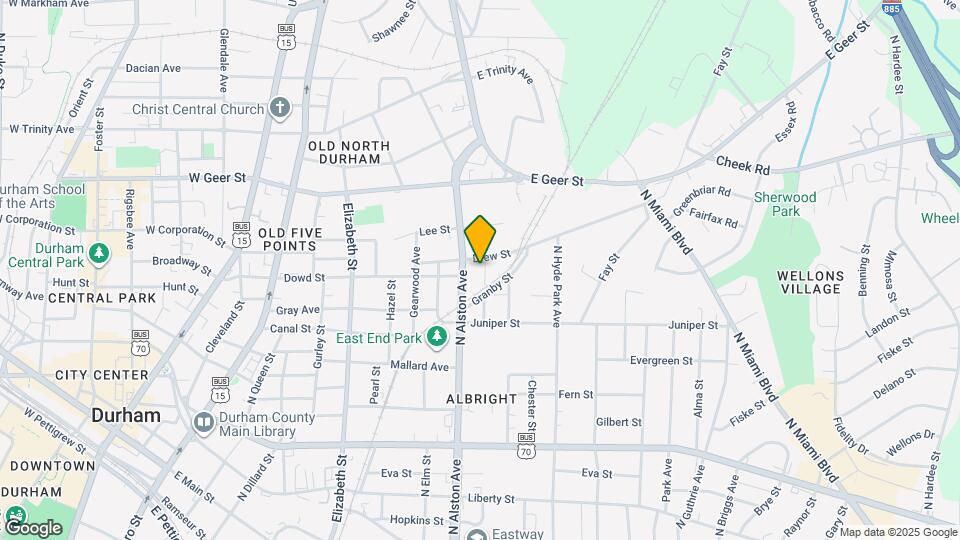 1407 Manteo St Map and Location Details