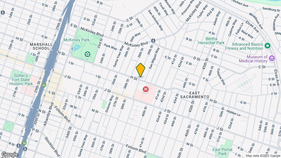 3901 H St Map and Location Details
