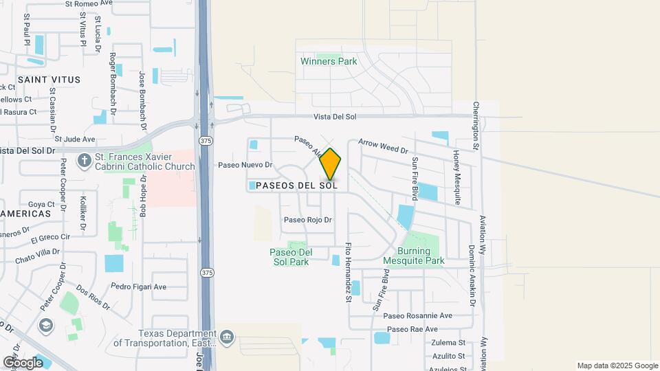 12521 Paseo Alegre Dr Map and Location Details