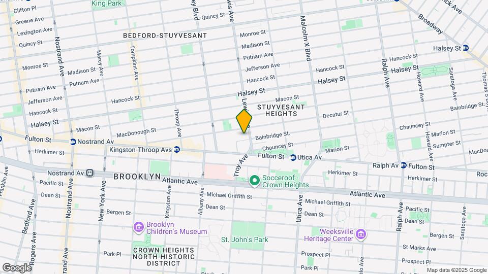 65 Bainbridge St. Mapa y Detalles de la Ubicación