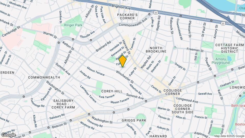 17 Thorndike St, Unit 1 Map and Location Details