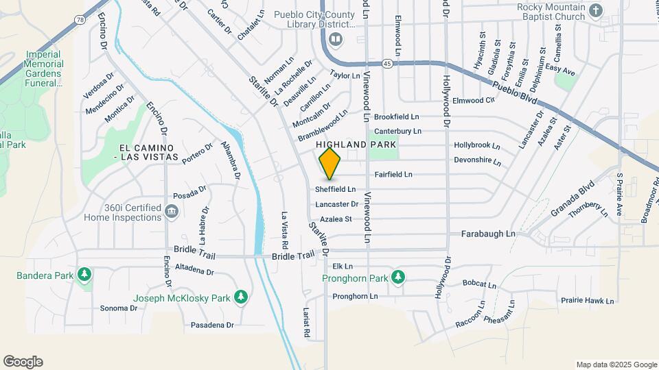 3937 Sheffield Ln Map and Location Details