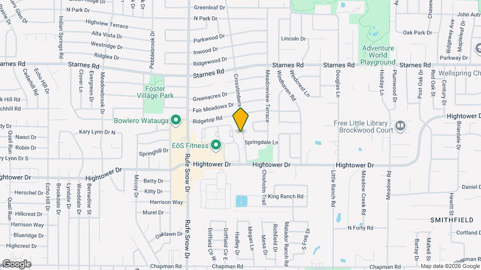 7035 Crosstimbers Ln Map and Location Details