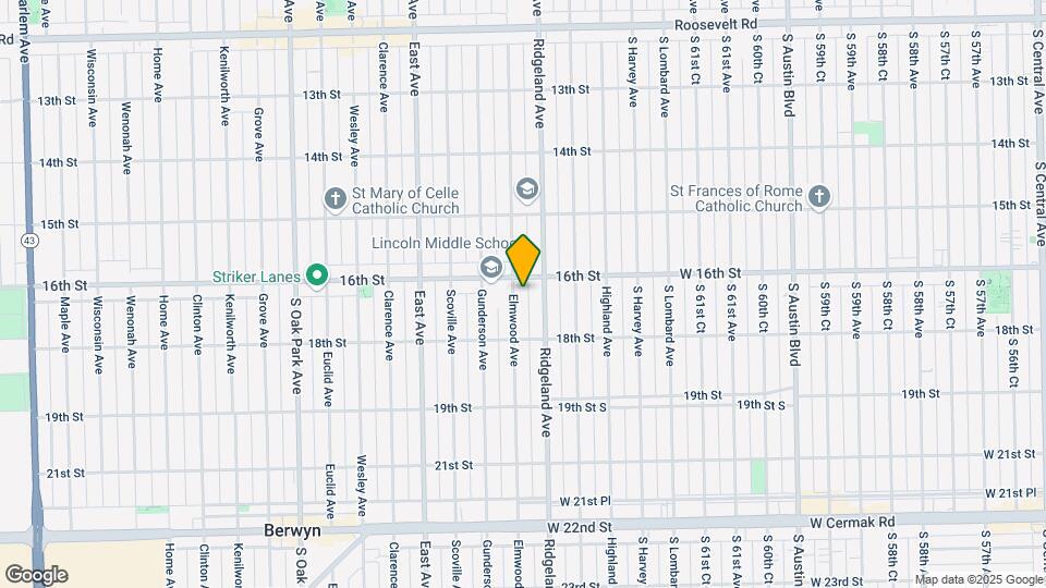 1611 Elmwood Ave, Unit 1 Map and Location Details