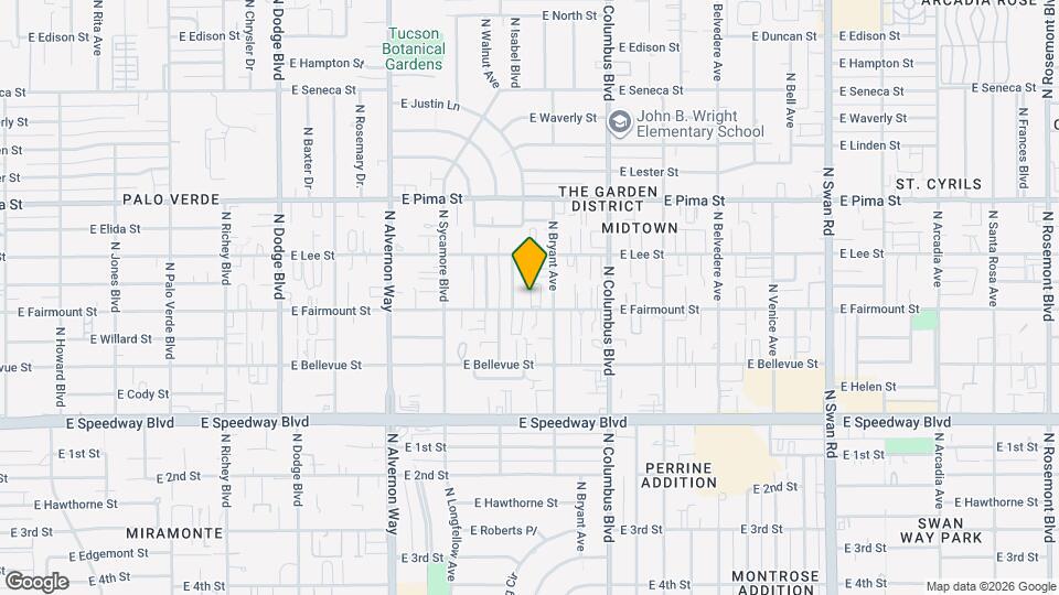 4137 E Fairmount St Map and Location Details