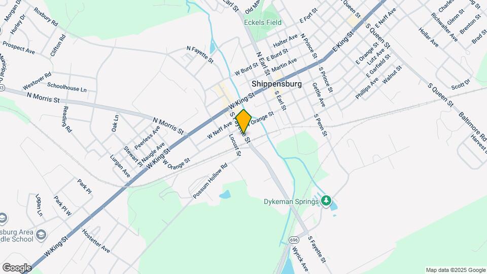 112 S Fayette St Map and Location Details