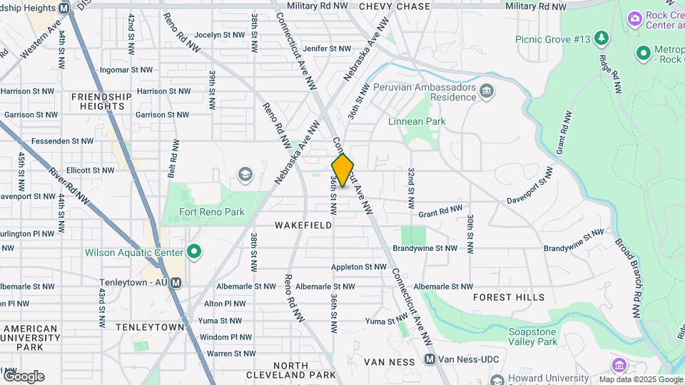 3525 Davenport St NW Map and Location Details