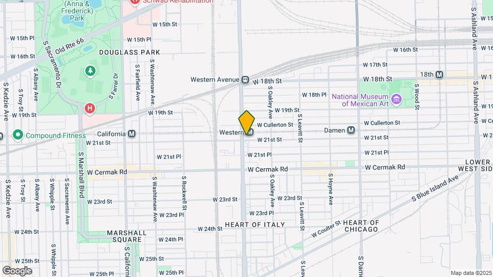2025 S Western Ave Mapa y Detalles de la Ubicación