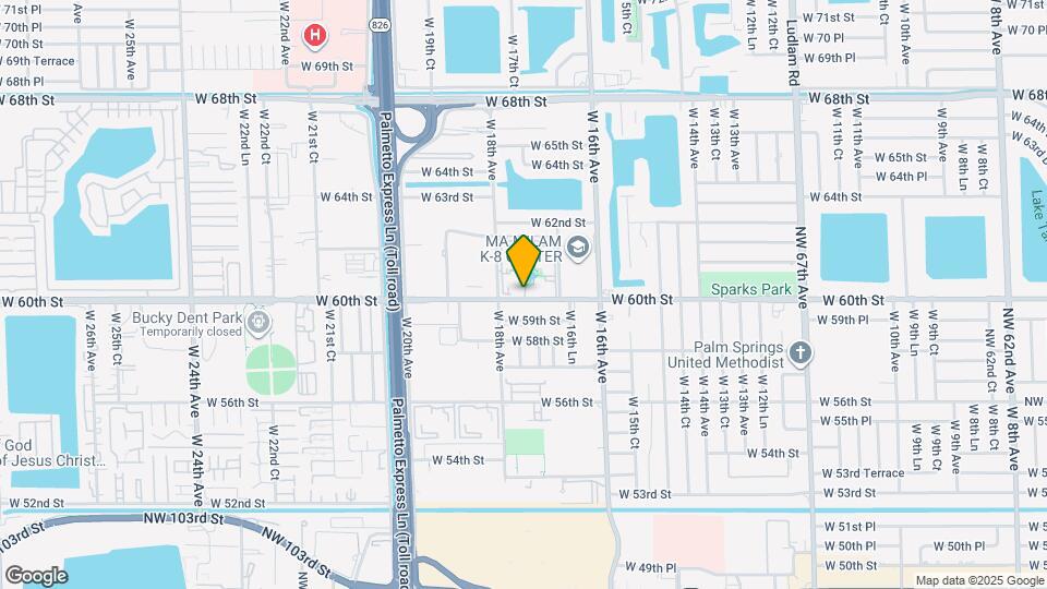 1755 W 60th St Map and Location Details