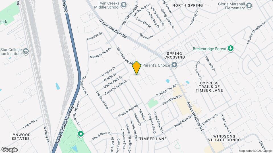 23610 Hidden Maple Dr Map and Location Details