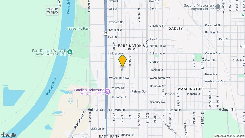 1230 S 5th St Map and Location Details