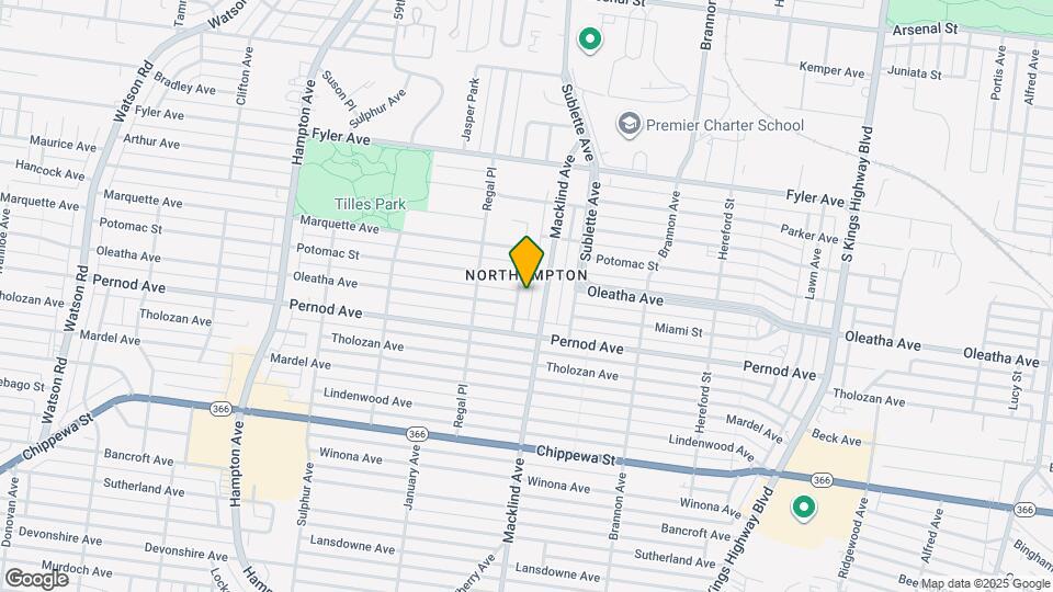 3448 Tedmar Ave Map and Location Details