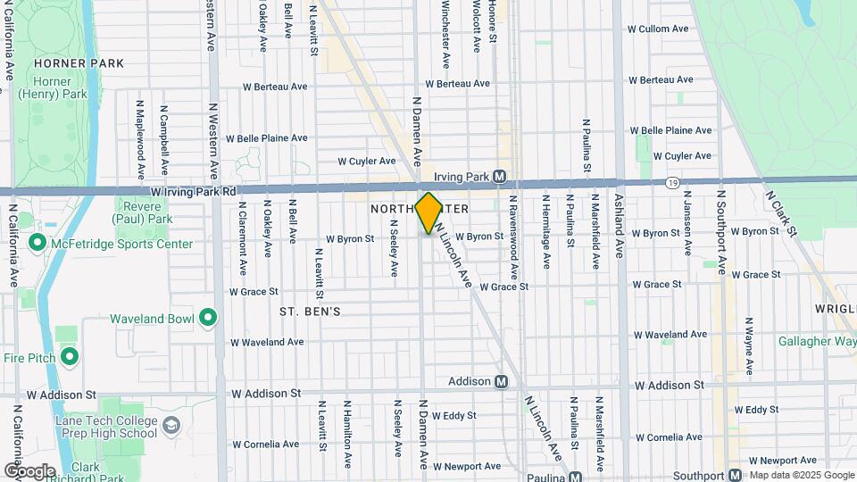 1951 W Byron St Mapa y Detalles de la Ubicación