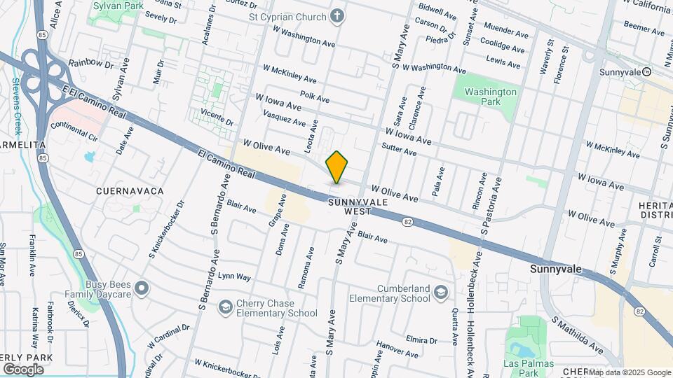 1027-1035 El Camino real Map and Location Details