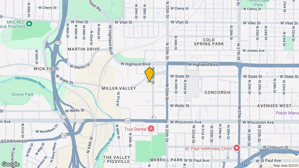 935 N 37th St Map and Location Details