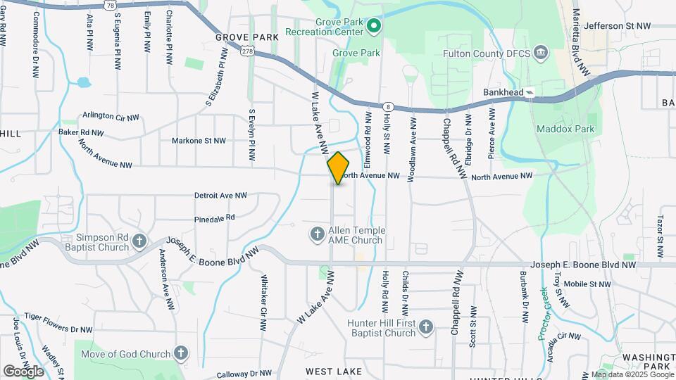 433 W Lake Ave NW Map and Location Details