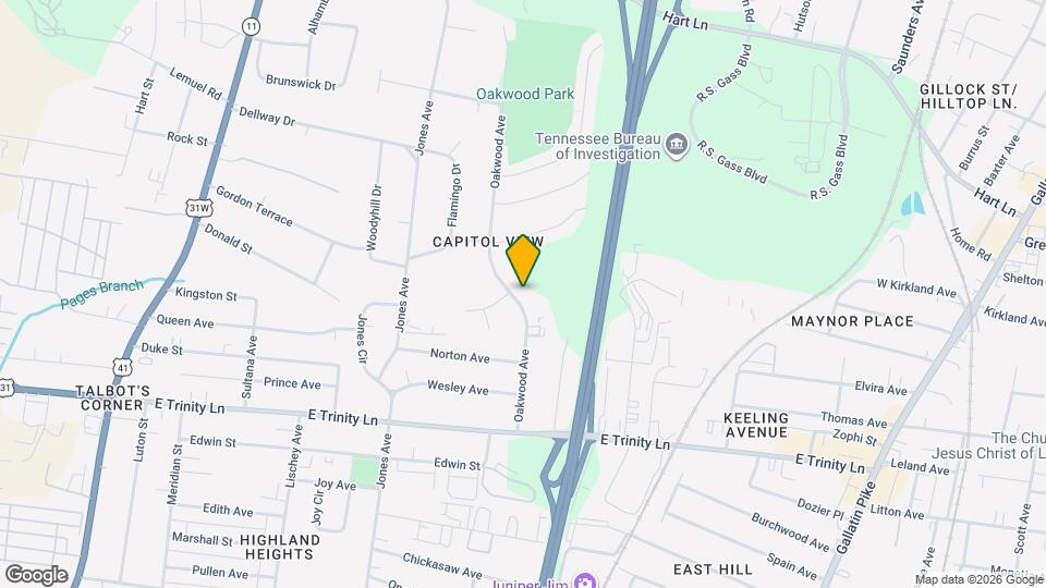 2079 Oakwood Ave Map and Location Details