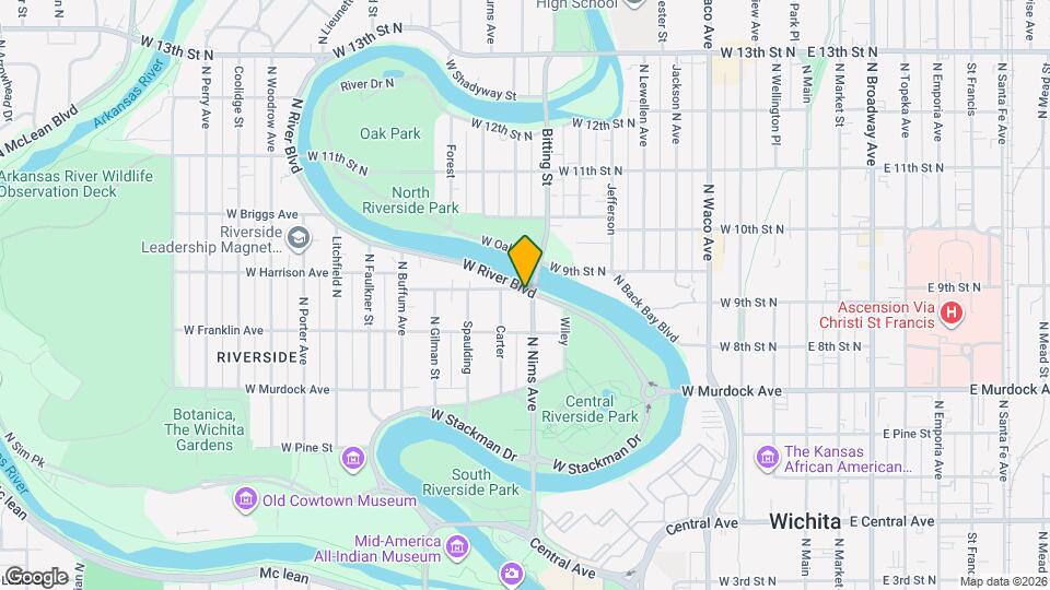 907 W River Blvd Map and Location Details