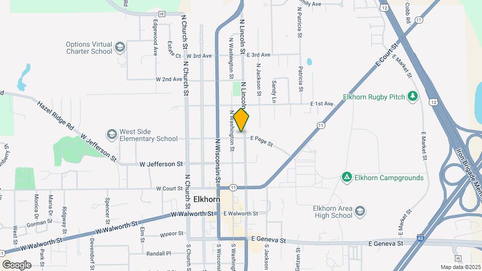 112 E Page St Map and Location Details