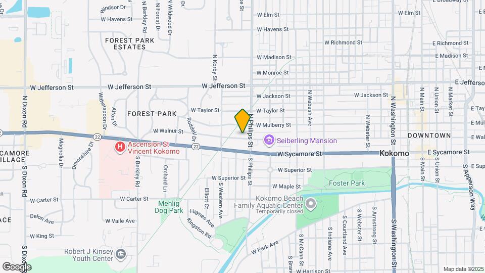 1316-1316 W Walnut St Map and Location Details