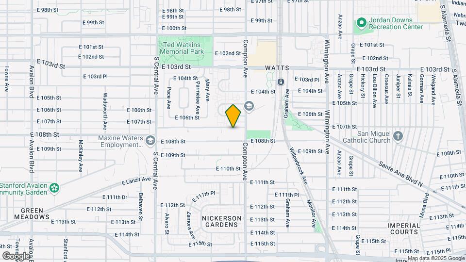 1522 E 107th St Map and Location Details