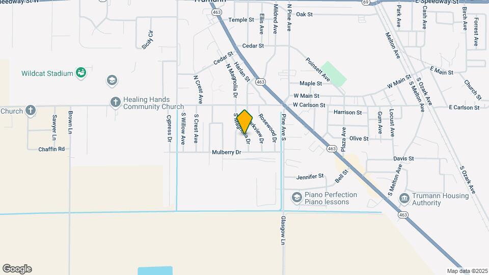 208 S Magnolia Dr Map and Location Details