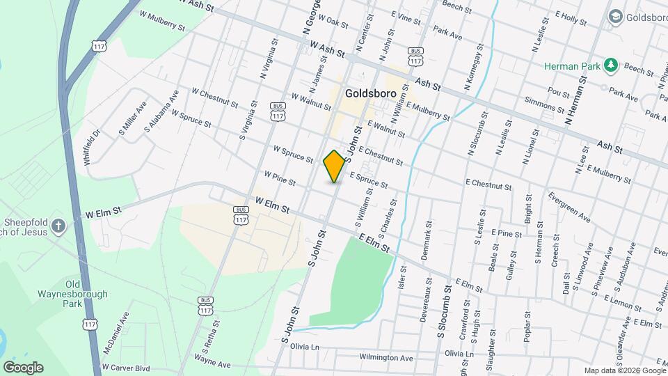 309 S John St Map and Location Details