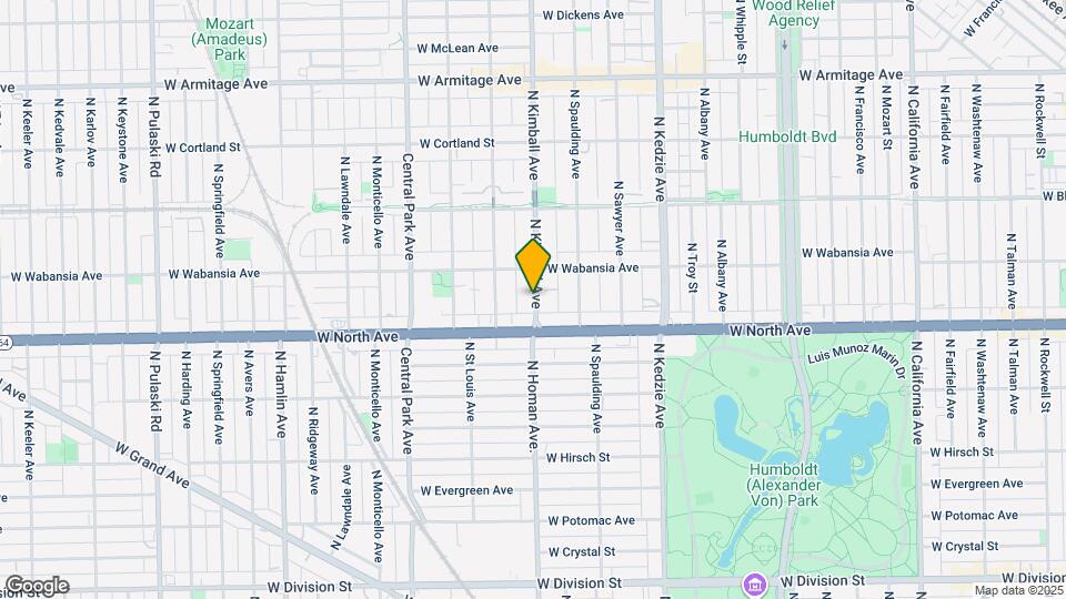 1628 N Kimball Ave Map and Location Details
