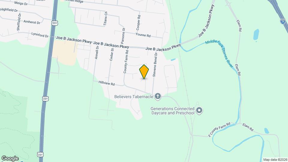 3620 Belvidere Ct Mapa y Detalles de la Ubicación