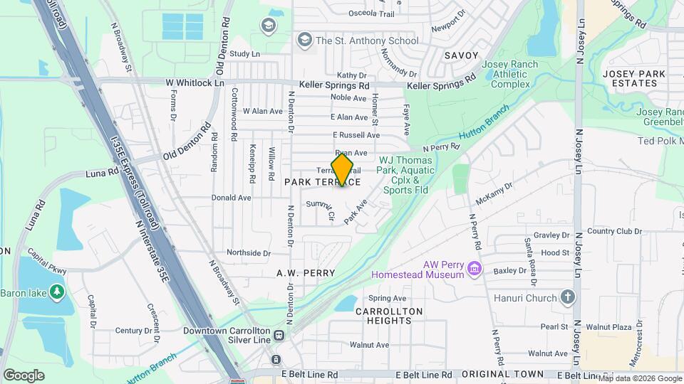 1020 Mountview Dr Map and Location Details