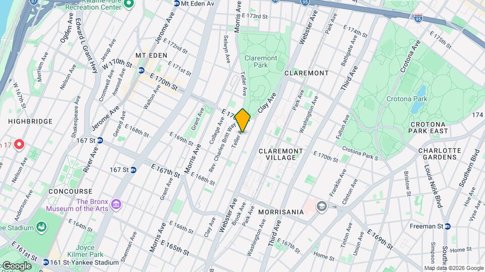 1368 Teller Ave Map and Location Details