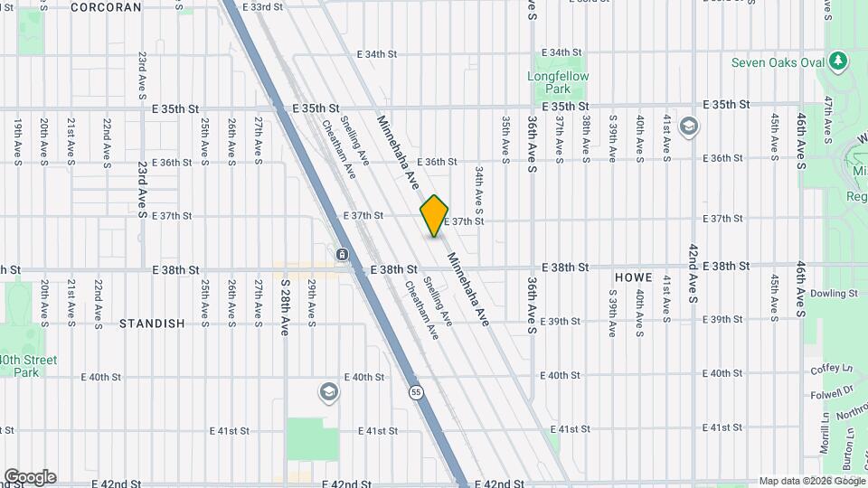 3728 Minnehaha Ave Mapa y Detalles de la Ubicación