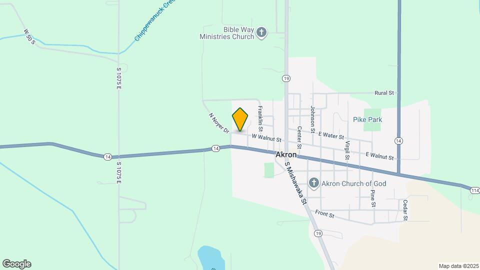 401 W Walnut St Map and Location Details