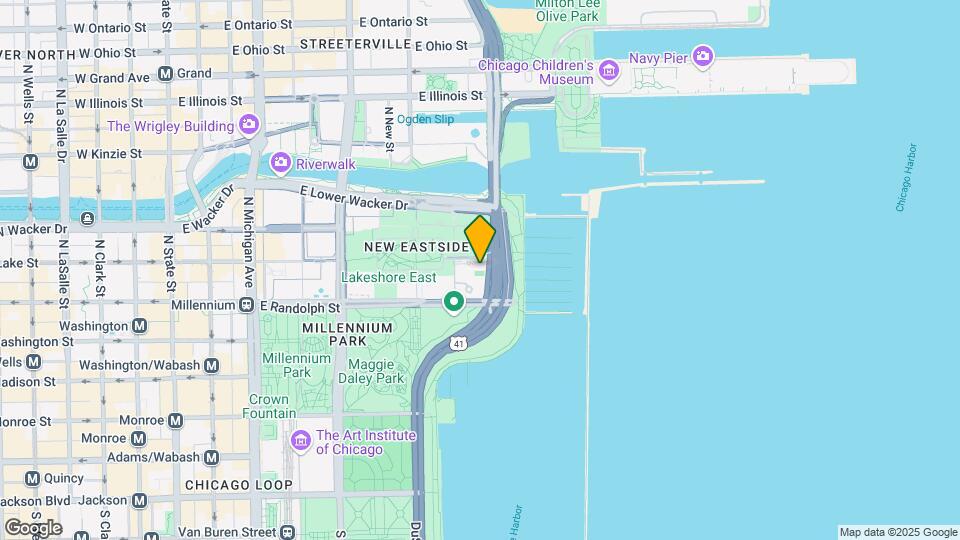 195 N Harbor Dr Map and Location Details