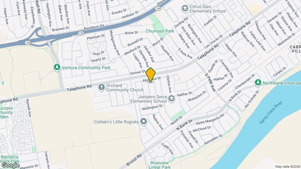 1218 Coventry Ave Map and Location Details