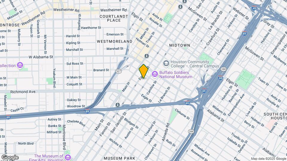 4001 Fannin St Map and Location Details