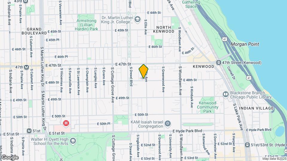 946 E 48th St Map and Location Details