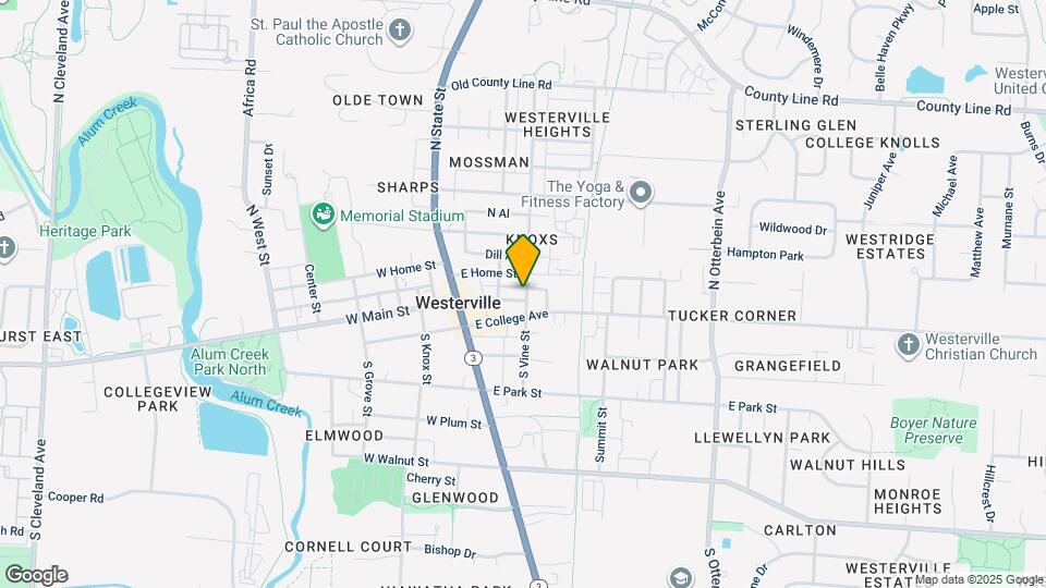 23 N Vine St Map and Location Details