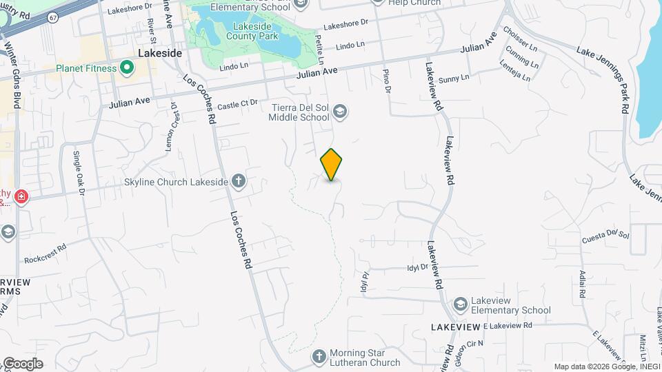 9507 Petite Ln Map and Location Details