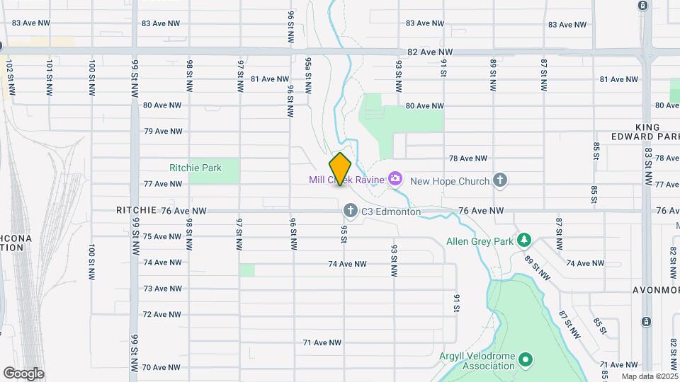 9505 77 Av NW Map and Location Details