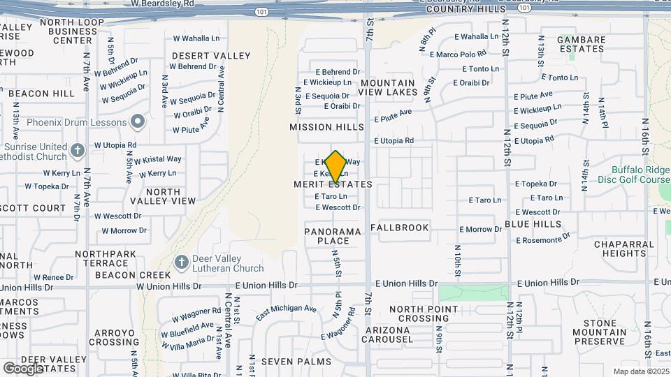 501 E Topeka Dr Map and Location Details