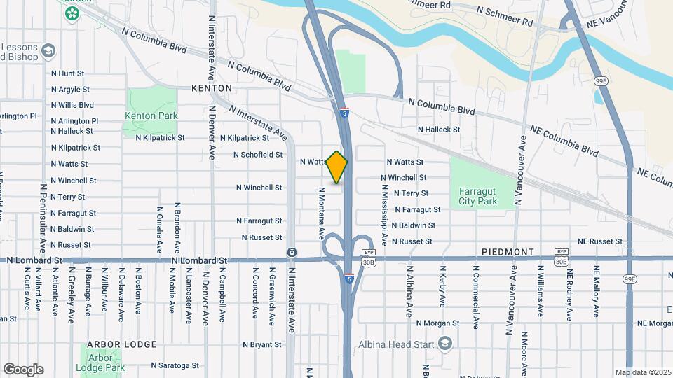 1235 N Terry St Map and Location Details
