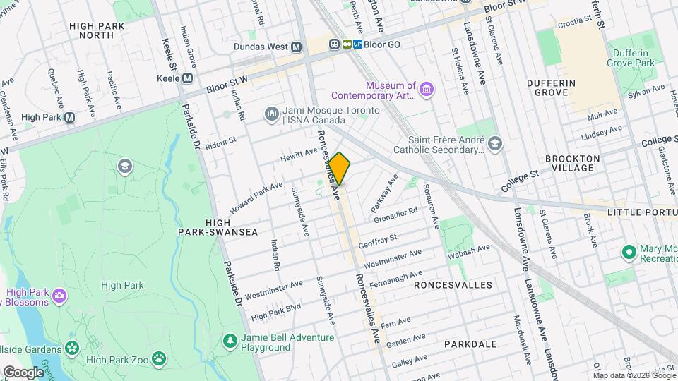 387 Roncesvalles Ave Map and Location Details