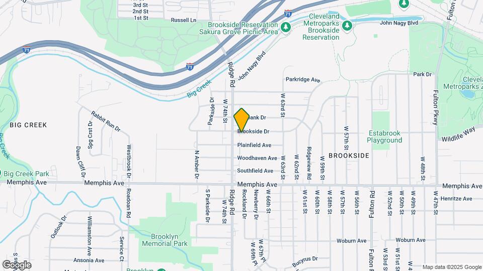7107 Brookside Dr-Unit -Lower Map and Location Details