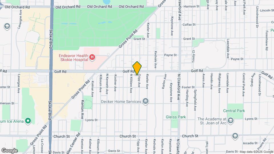 9536 Tripp Ave Map and Location Details