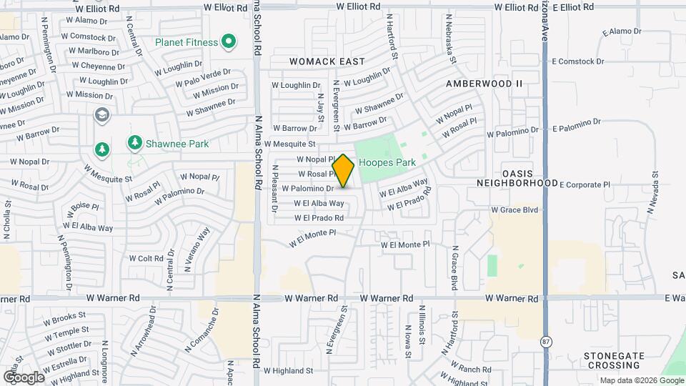 719 W Palomino Dr Map and Location Details