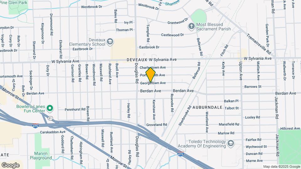 2415 Georgetown Ave Map and Location Details