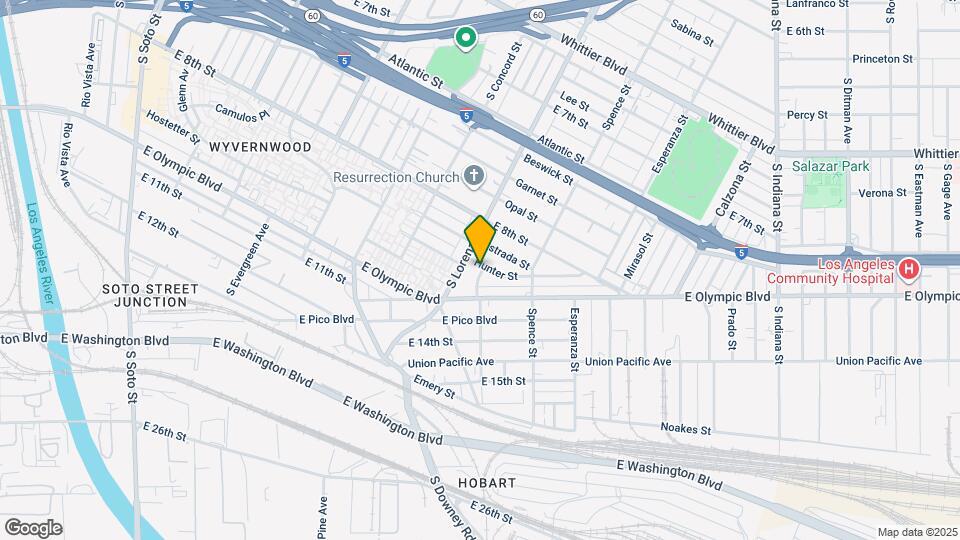 1257 Velasco St Map and Location Details